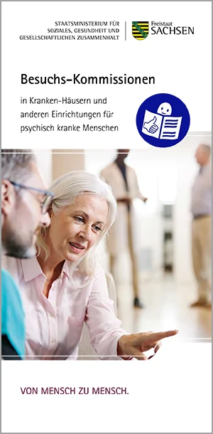 Cover zum Flyer "Besuchskommissionen (leichte Sprache)"