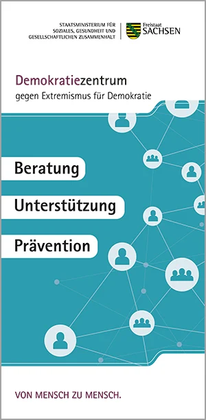 Cover zum Faltblatt »Demokratiezentrum gegen Extremismus für Demokratie«