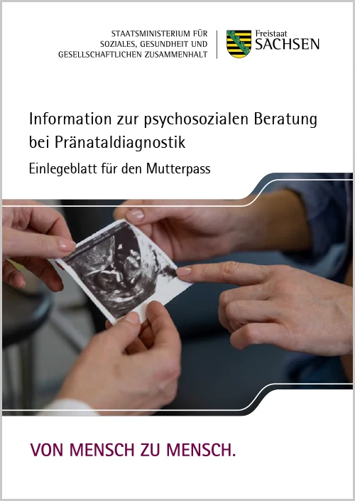 Tittelbild des Einlegers für den Mutterpass zur Pränataldiagnostik