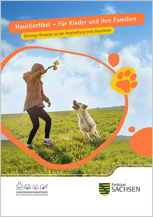 Titelbild Broschüre Haustierfibel für Kinder und Ihre Familien