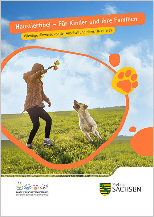 Titelbild Broschüre Haustierfibel für Kinder und Ihre Familien