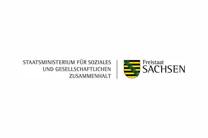 Wappen des Freistaates Sachsen mit dem Namenszusatz Sächsisches Staatsministerium für Soziales und Verbraucherschutz