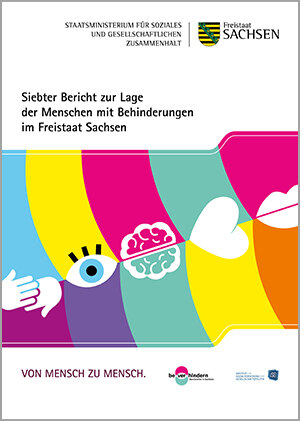Titelbild des Siebten Berichts zur Lage der Menschen mit Behinderungen in Sachsen