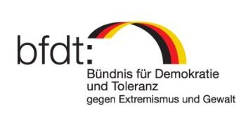 Logo Bündnis für Demokratie und Toleranz gegen Extremismus und Gewalt