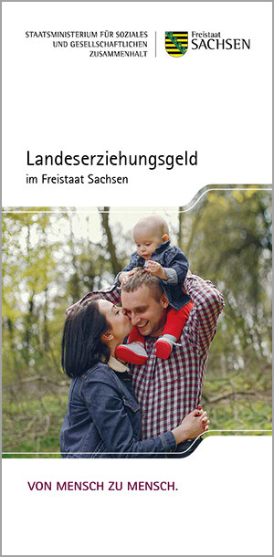 Titelbild des Flyers »Landeserziehungsgeld im Freistaat Sachsen«