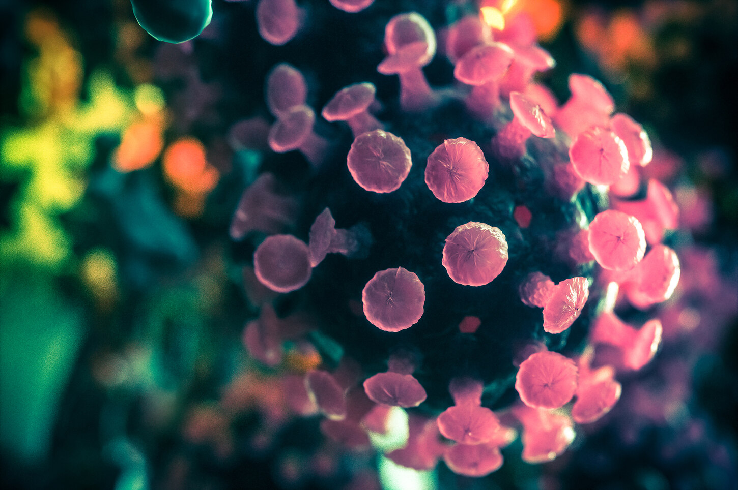 Simulation des SARS-CoV-2-Virus