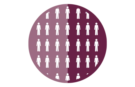 Icon viele Figuren nebeneinander