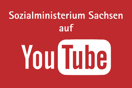 Sozialministerium Sachsen auf YouTube, wobei das Logo von Youtube verwendet wird